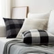 thumbnail image 3 of Fundas de almohada MIULEE Farmhouse Buffalo Check Plaids 45 x 45 cm, 3 of 9