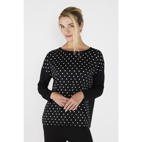 Woman By Eclipse - Polera Maca Negro Negro M