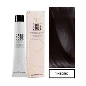 Care Code - Tintura Profesional Permanente 100Ml Negro 1 + Oxigen 150 Ml 20 Vol.