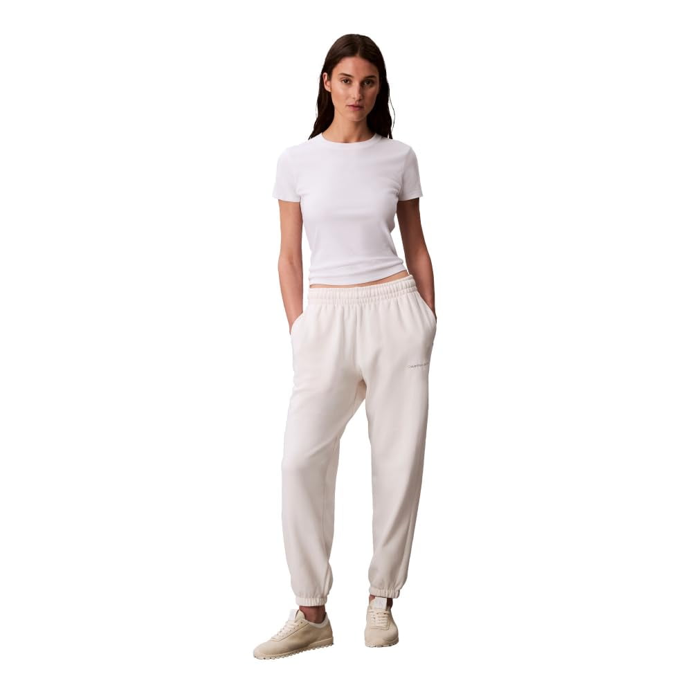 Pantalones Deportivos Calvin Klein De Algodón Para Mujer Con El Logotipo Del Monograma