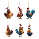 thumbnail image 5 of Adornos Navideños De Pollo, Colgantes Navideños Para Decoración De Fiestas En Interiores, Estilo C, 5 of 5