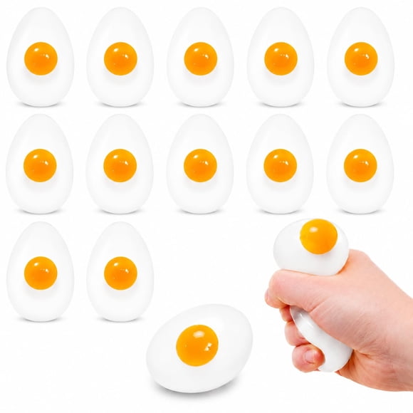Juguete The Dreidel Company Sticky Egg Splat Blanco Paquete de 12