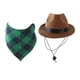thumbnail image 5 of Disfraz De Vaquero Para Mascotas, Sombrero Para Perro Y Bufanda De Bandana Para Cachorro Corgi, Gatito, Marrón, 5 of 5
