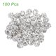 thumbnail image 3 of 100 piezas de cuentas de estrás de 4 mm para hacer joyas, cuentas de disco brillantes, cuentas de arcilla con brillo de diamante para collar, pulsera, Navidad, blanco, 3 of 7