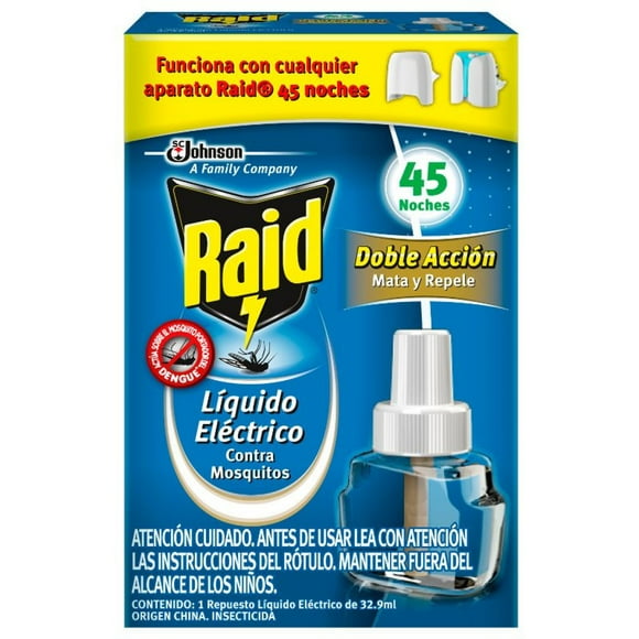 RAID INSECTICIDAS ELECTRICO MOZCAS Y ZANC REC