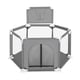 thumbnail image 1 of Corral Bebe Hexagonal Con Aro De Basketball Gris, 1 of 5