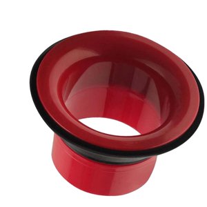 Magideal - Drum Hole Amplificador Bajo Batería Mejora Sonido Protector Goma Reducción Ruido Instalación Fácil Función Accesorio Adecuado Para Bateristas Presenta Rojo