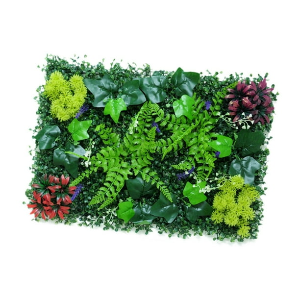 Panel De Pared De Plantas Artificiales, Panel De Pared De Hierba Sintética Para Patio Trasero, Fiesta De Boda, Estilo A