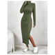 thumbnail image 5 of Vestido Ajustado Largo Tejido Canale Cuello En V, 5 of 5
