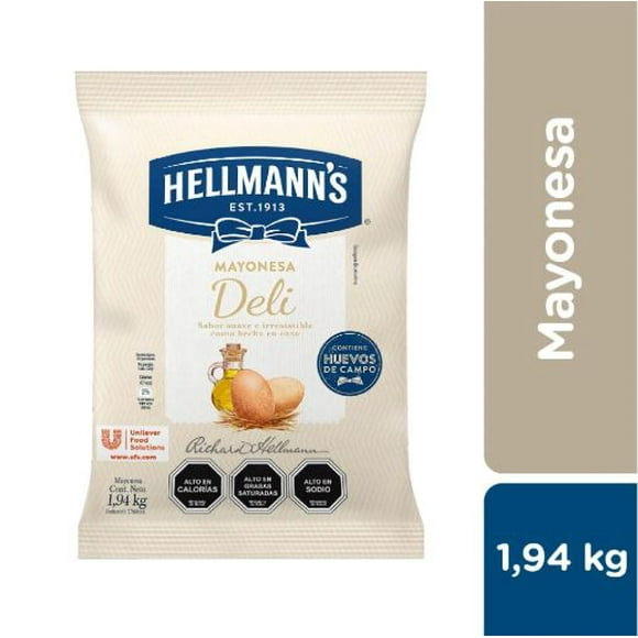MAYONESA DELI BOLSA 1.94KG HELLMANNS