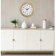 thumbnail image 2 of Reloj de pared analógico atómico de madera Bulova C5005 con números romanos, 2 of 7