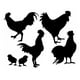 thumbnail image 1 of Decomural Rooster Chicken Farm Animal Kitchen Set WS-32687, 1 of 2