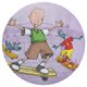 thumbnail image 3 of Doug Alfombra Redonda de Felpa Coral, Antideslizante, No Desprende Pelusas, Lavable y Duradera para Salón, Dormitorio y Habitación de Niños 60cm, 3 of 6