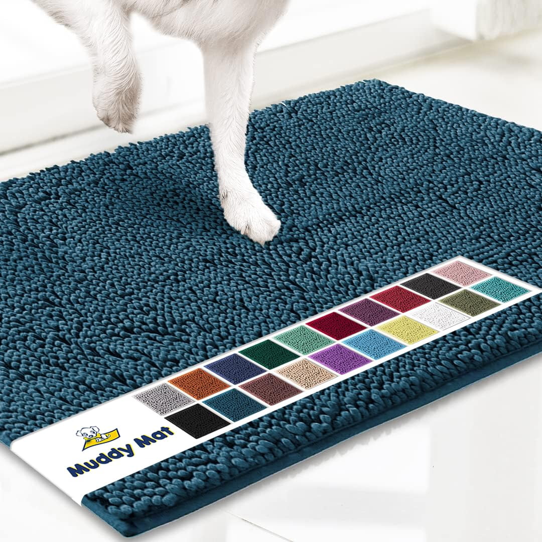 Felpudo Muddy Mat® De Microfibra Superabsorbente, 60 X 90 Cm, Azul