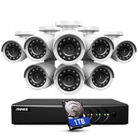 Sistema De Cámara De Seguridad Annke 3K Lite 8Ch Dvr 1Tb Con 8X 1080P