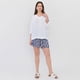 thumbnail image 4 of Blusa Mujer Cuello V Manga Globo Blanco Corona, 4 of 5