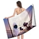 thumbnail image 4 of Wall-E Toalla de playa de secado rápido con diseño temático, regalo para mujeres y niñas, ideal para cumpleaños, fans, amantes de la música, uso en la playa o al aire libre, 78 × 160 cm, 4 of 6