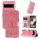 thumbnail image 1 of Funda tipo cartera FOXDOCK para Google Pixel 7 Pro , diseño girasol en relieve, cuero PU, cierre magnético, soporte y tarjetero, 1 of 5