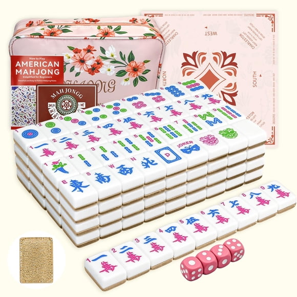 Juego de Mesa Gartu Set de Mahjong Americano con 166 Fichas