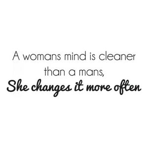 Rienda Libre Graphics - Decomural A Womans Mind Funny Ws-43071