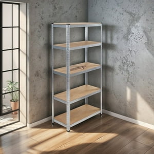 Genérico - Estante Rack Galvanizado 180X90X40 Cm 5 Niveles Ajustables