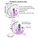 thumbnail image 1 of 1/2/4pcs, Butterfly Girl Wall Decal, Purple Flower Fairy Wall Sticker, Colorful Floral Wall Mural, DIY Self-Adhesive Vinyl Wall Decor For Girls Living Room Nursery Bedroom Playroom, 1 of 3