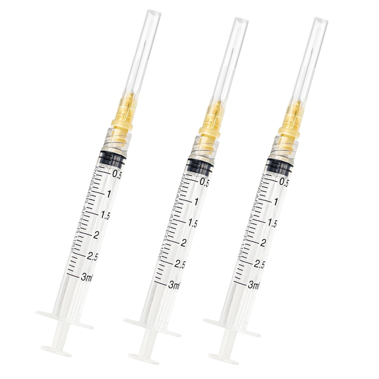 Viddel - Jeringa 3 Ml Cc 25 G 16 Mm Aguja Industrial 100 Unidades