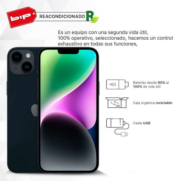 Iphone 14 Plus 256gb Midnight grado A Reacondicionado