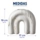 thumbnail image 4 of Set 2 Floreros Jarron de Ceramica Diseño Tipo Marmol Moderno crema, 4 of 5