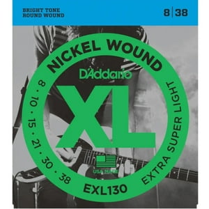 Set De 6 Cuerdas Para Guitarra Electrica Daddario Exl 130