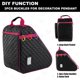 thumbnail image 5 of Bolsa para patinaje HEXIFUL negra/rosa impermeable de gran capacidad, 5 of 7