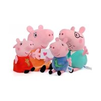 Total E-Commerce - Juguete Pack 6 Peluches Llaveros Peppa Pig 13Cm Infantil