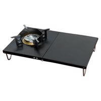 Ioensy - Estufa De Gas De Escritorio Portátil Para Acampar Soporte A Prueba De Viento Quemador De Mochilero Senderismo