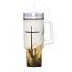 thumbnail image 2 of Cristiano Vaso aislado de acero inoxidable con asa, diseño temático, regalo para familia, amigos y fans; incluye pajita y encaja en el portavasos estándar, 40 oz, 2 of 6