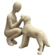 thumbnail image 5 of Escultura De Resina De Hombre Y Perro, Accesorio Ideal Para Amantes De Las Mascotas. Medidas: 15,5 X 4,3 X 13,9 Cm. Color Beige., 5 of 5