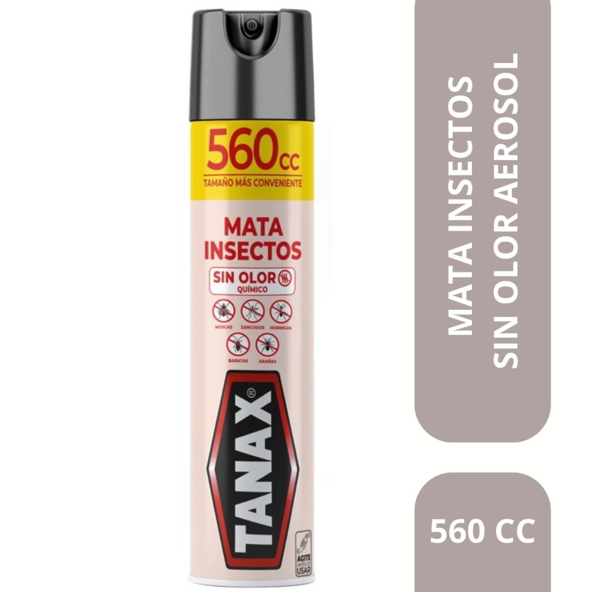 Insecticida Aerosol Mata Insecto Sin Olor Lata 560 ml Tanax