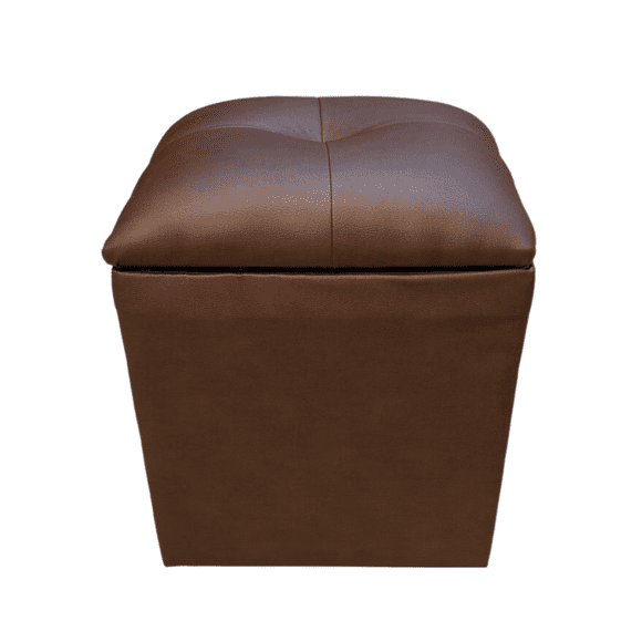 Pouf Baul Chocolate eco cuero 40*33*45 Rimar