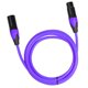 thumbnail image 4 of Cable De Audio XLR Macho A Hembra Para Micrófono Cable De Consola De Sonido Púrpura 3m, 4 of 5