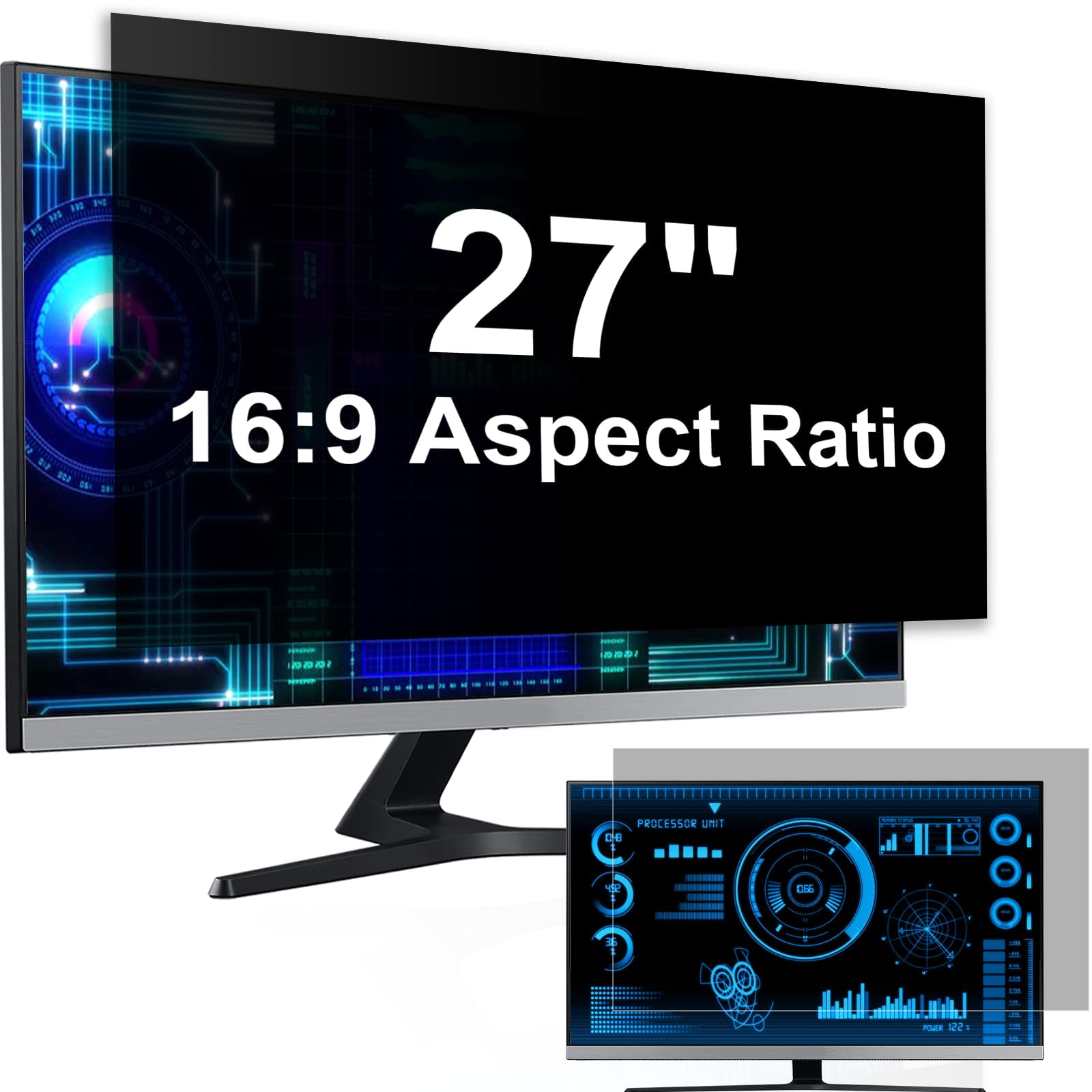 [paquete De 2] Pantalla De Privacidad Para Computadora Protescreen De 27 Pulgadas Para 16:9