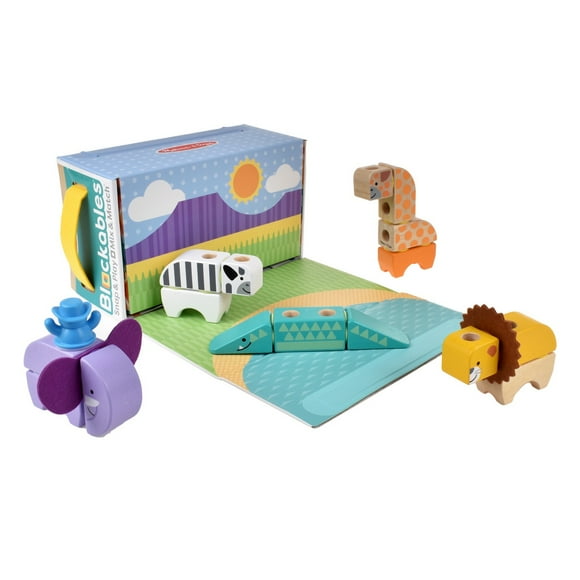 Set De Bloques Animales Sel Safari Melissa And Doug