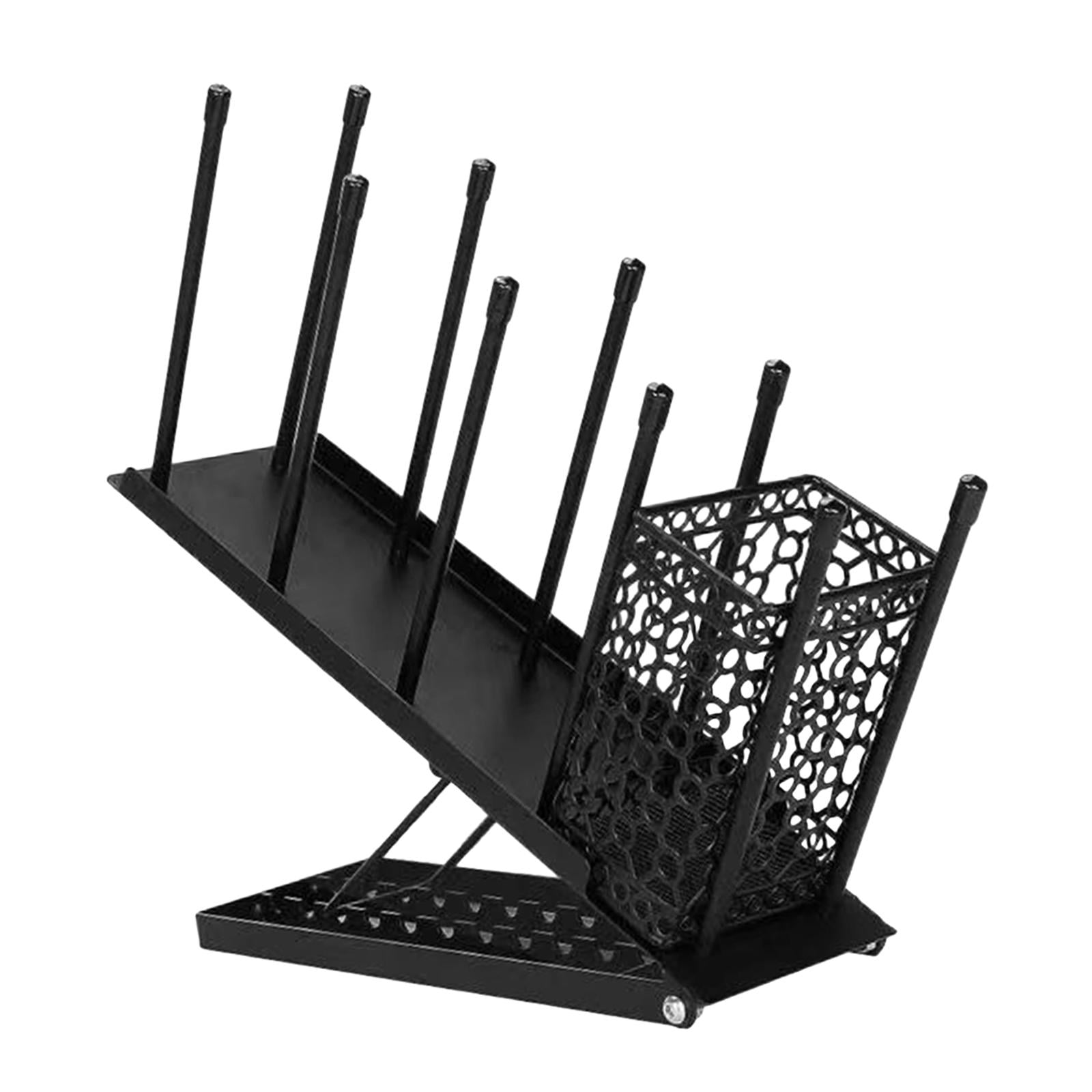 Bothyi - Organizador De Almacenamiento De Tazas Y Condimentos Para Café, Organizador De Tazas Para Bar, Hogar Y Oficina, Color Negro