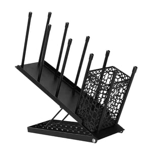 Bothyi - Organizador De Almacenamiento De Tazas Y Condimentos Para Café, Organizador De Tazas Para Bar, Hogar Y Oficina, Color Negro