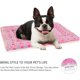 thumbnail image 5 of Cama para perro Mora Pets 74 x 53 cm, tapete reversible suave rosa, 5 of 6