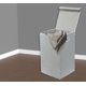 thumbnail image 4 of Cesto para ropa sucia, sencillo, plegable, con tapa, gris, 4 of 6