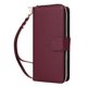 thumbnail image 3 of Funda Cartera con Cremallera y Correa para Samsung Galaxy S24 Ultra Soporte y Tarjetero Rojo, 3 of 6