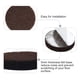 thumbnail image 5 of 50 piezas de almohadillas de fieltro para muebles redondas, protector de suelo para patas de sillas, marrón oscuro, 25 x 5mm, 5 of 7