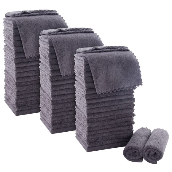 Toallitas MOONQUEEN Ultra Soft Premium de 30 x 30 cm, 72 unidades, color gris