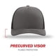 thumbnail image 2 of Gorra de béisbol Richardson 112 Trucker Snapback Split Charcoal, 2 of 7