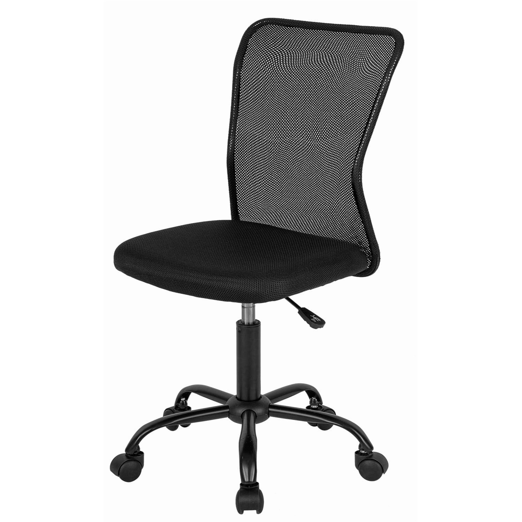 Silla De Oficina Fdw Con Respaldo Medio, Malla, Sin Brazos, Soporte Lumbar Giratorio