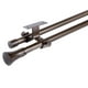 thumbnail image 1 of Set Barras para Cortina Doble 16/19 Mm Extensible 120-210 Cm A Techo Café Cónico, 1 of 2